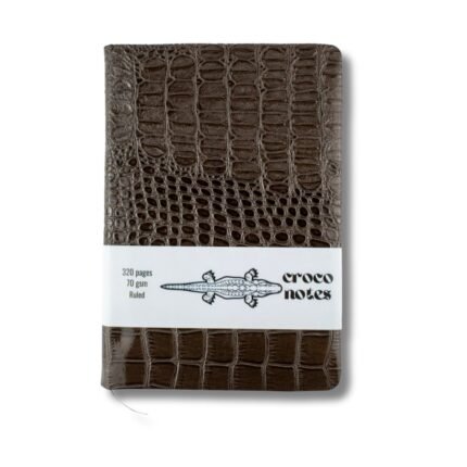 Croco Notes Journal – Ruled Notebook with Stylish Crocodile-Embossed Cover | 70 gsm Paper | Nile Stationeries