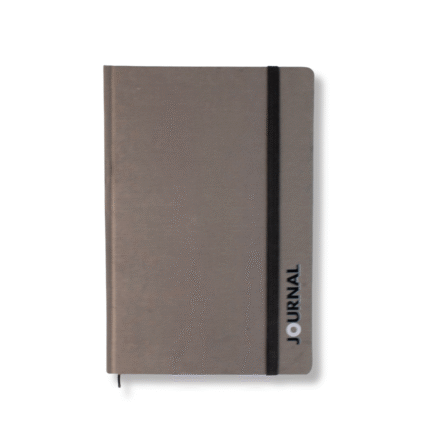 Classic A5 Fabric-Feel Hardcover Notebook – 96 Ivory Lined Pages – Minimal Planner by Nile Stationeries