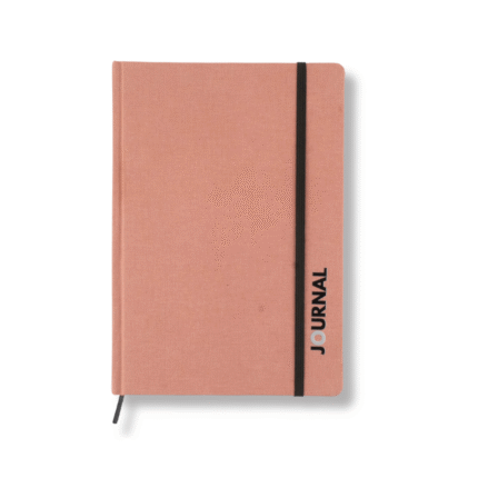 Classic A5 Fabric-Feel Hardcover Notebook – 96 Ivory Lined Pages – Minimal Planner by Nile Stationeries