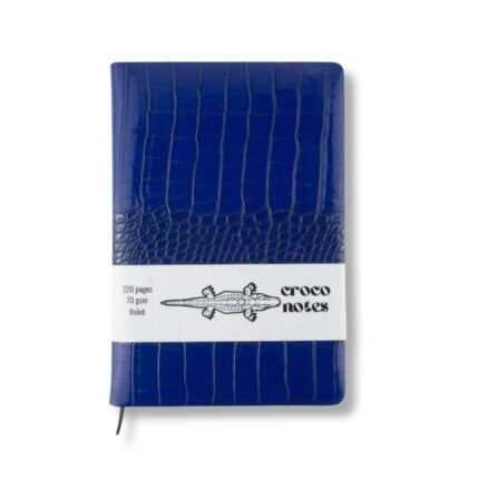 Croco Notes Journal – Ruled Notebook with Stylish Crocodile-Embossed Cover | 70 gsm Paper | Nile Stationeries