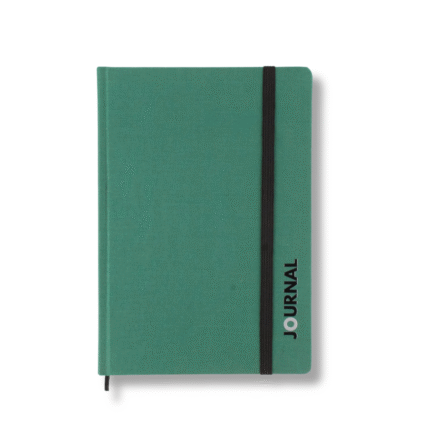 Classic A5 Fabric-Feel Hardcover Notebook – 96 Ivory Lined Pages – Minimal Planner by Nile Stationeries