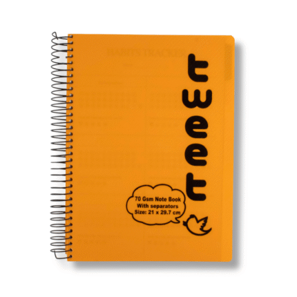Tweet Spiral Notebook – A4 Size (21x29.7 cm) – Multi-Subject Notebook – 3 / 4 / 5 / 6 Subjects – 120 to 240 Ruled Pages – Color-Coded Dividers – Durable Spiral Binding