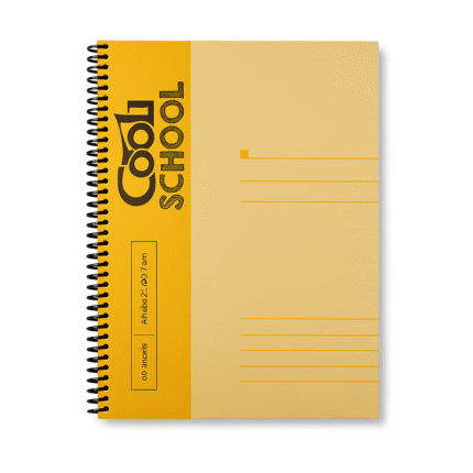 Cool School – A4 Spiral Notebook – Ruled – Soft Cover – 1 pc – Assorted Design