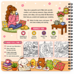 COZY DAY Cute & Comfy Coloring Book Spiral - Image 4