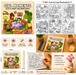 COZY GIRL MOMENTS  Cute & Comfy Coloring Book - Image 3