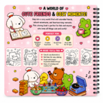 COZY FRIENDS Cute & Comfy Coloring Book Spiral - Image 4