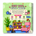 COZY CORNER Cute & Comfy Coloring Book Spiral - Image 3